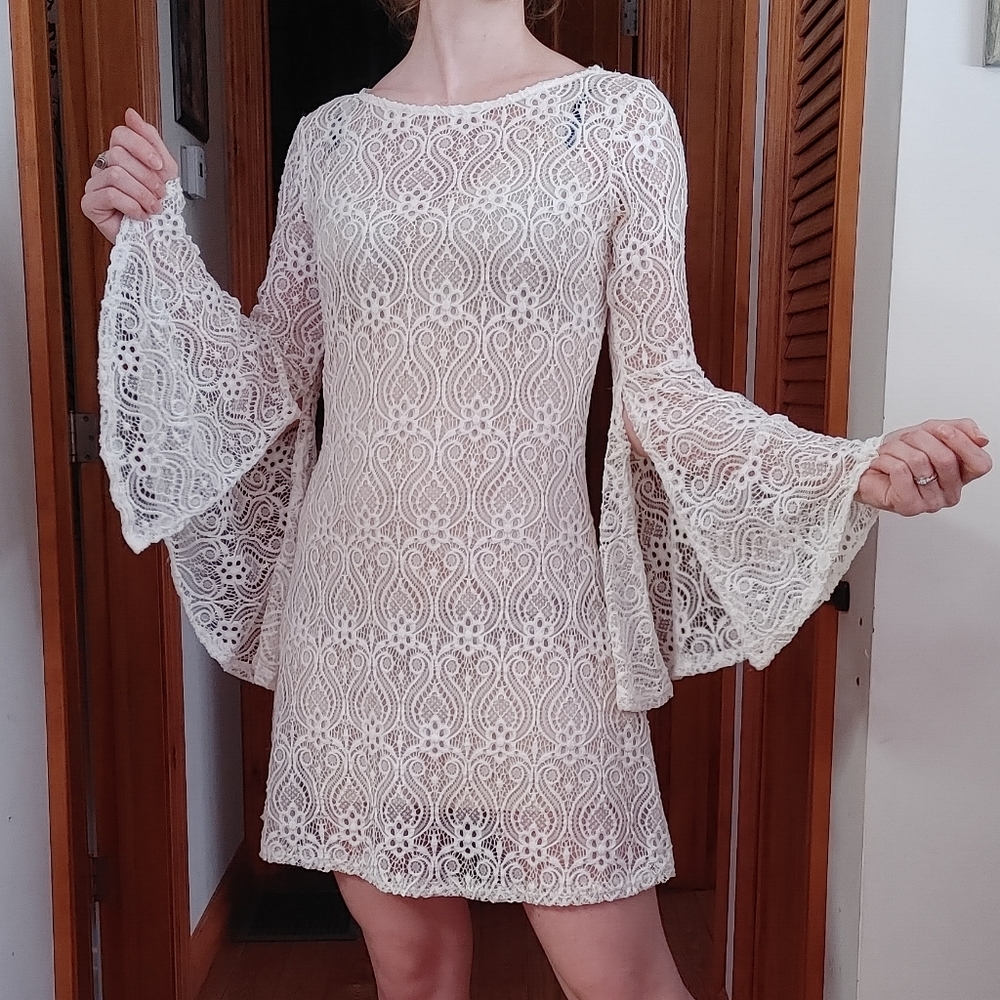 Ivory lace dress